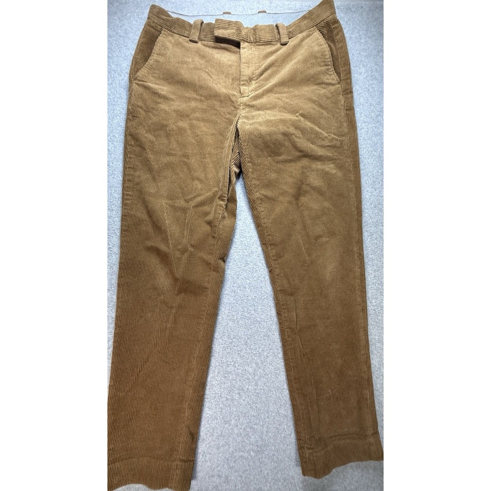 Brooks Brothers Corduroy Pants Mens 36‎ x 31 Brown Classic Stretch Work Slim Fit